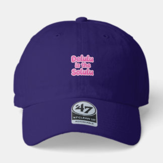 Delulu is the Solulu Pink Glitter Cap | Funny Gen