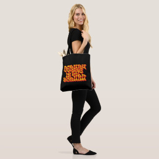 Delulu Is The Solulu Retro Groovy Funny Quote Tote Bag