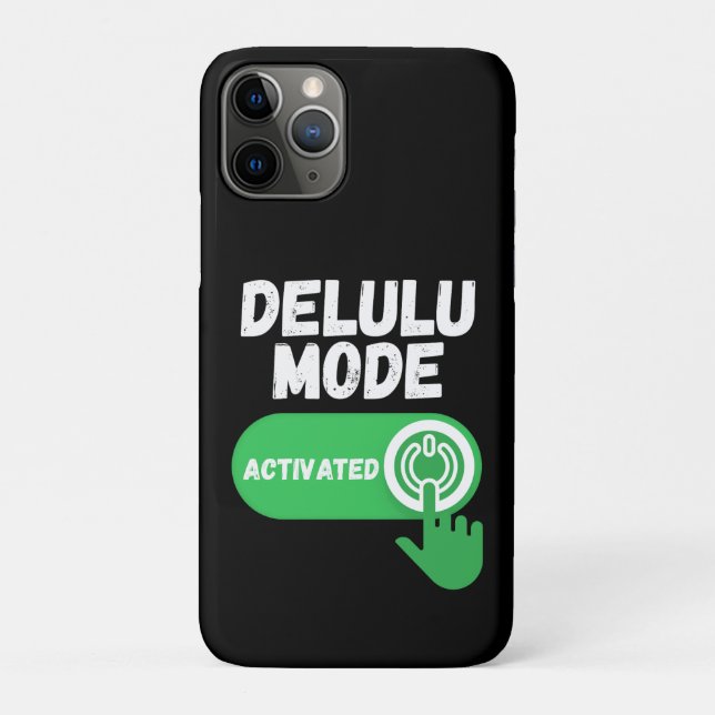 Delulu Mode Activated | Funny Gen Z Case-Mate iPhone Case (Back)