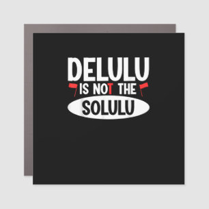 Deluluu Plot Armor Activated Car Magnet
