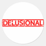 Delusional Stamp Classic Round Sticker