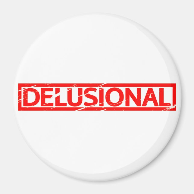 Delusional Stamp Magnet (Front)