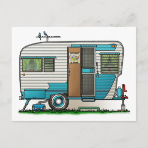 Deluxe Camper Trailer Postcard