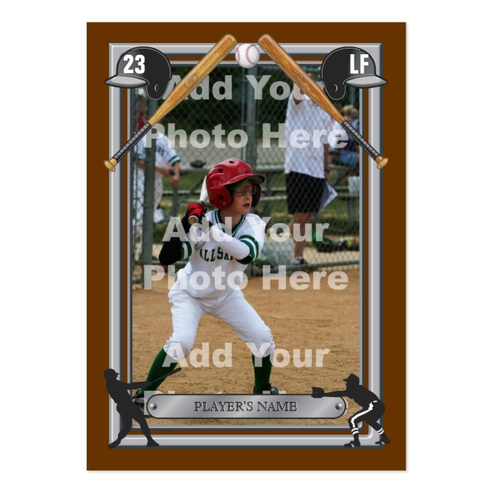 Deluxe Custom Baseball Card Business Card Template