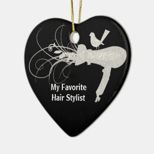 DeLuxe Cute Bird  Hair Stylist Salon Hair Dryer Ceramic Ornament