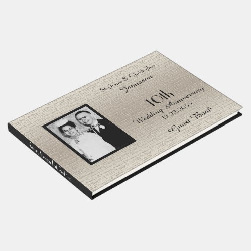 Deluxe Elegant Anniversary Party Photo Guest Book