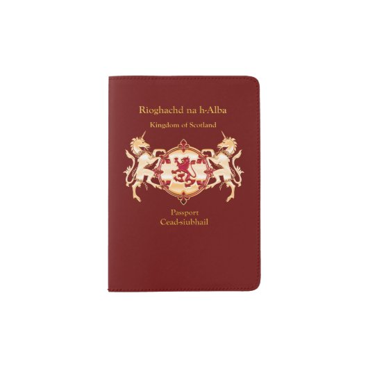 Deluxe Independant Scotland Passport Cover (Front)