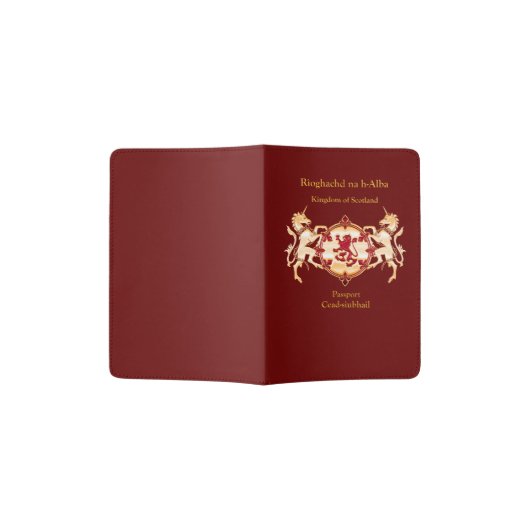 Deluxe Independant Scotland Passport Cover (Opened)