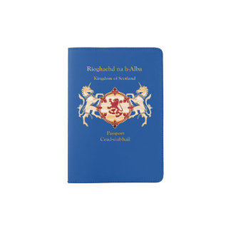 Deluxe Independent Scotland Passport Cover(blue) Holder