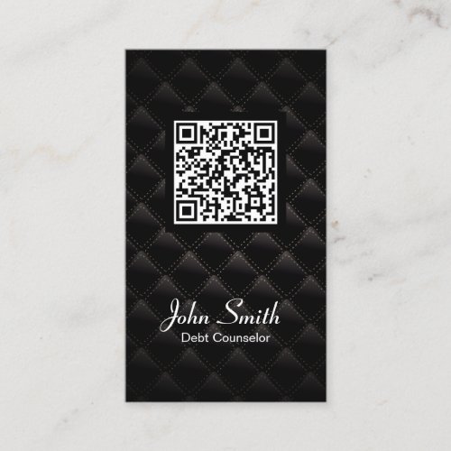 Deluxe QR Code Debt Counselor Business Card
