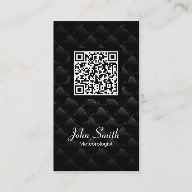 Deluxe QR Code Meteorological Business Card (Front)