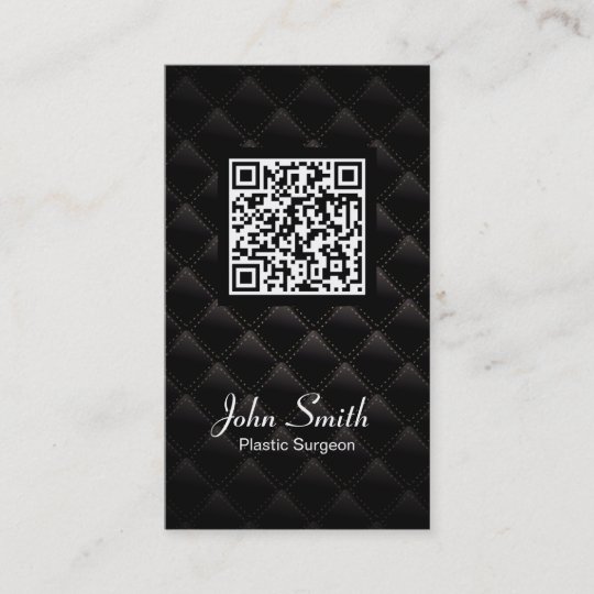 Deluxe QR Code Plastic Surgeon Business Card