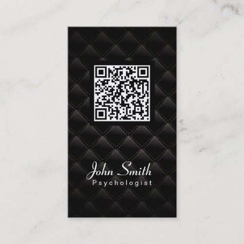 Deluxe QR Code Psychologist Business Card