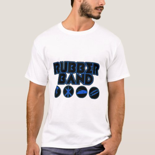 Deluxe Rubber Band Parody Logo T_Shirt