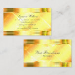 deluxe shimmery yellow gold borders sumptuous cool business card reabea9d633594b99b9d696b28b010a60 tcvct 152