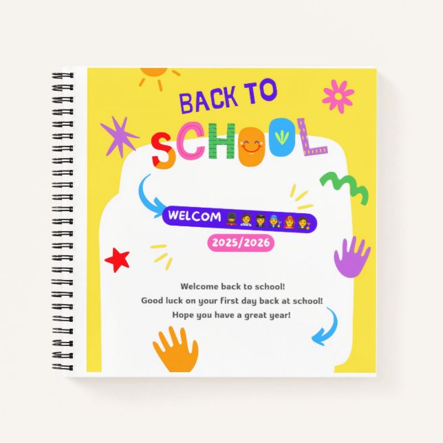  Deluxe Spiral Notebook school  2015/2026 (Front)