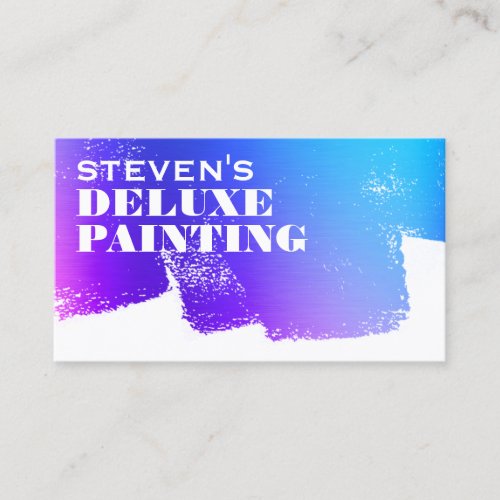 Deluxe style painter business card