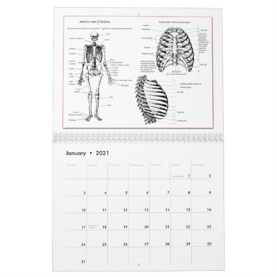 Dem Bones Calendar