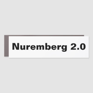 Demand Accountability - Nuremberg 2.0 Car Magnet