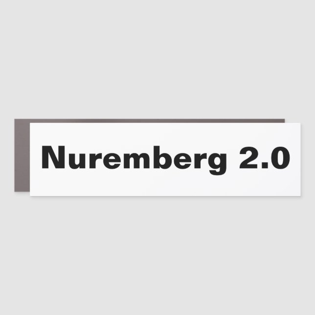 Demand Accountability - Nuremberg 2.0 Car Magnet (Front)