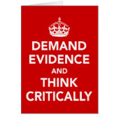 Demand Evidence and Think Critically (Front)