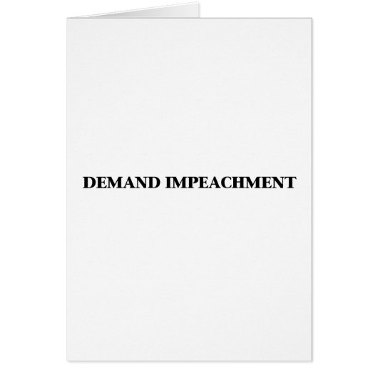 Demand Impeachment Cards (Front)