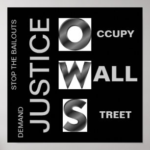 DEMAND JUSTICE O CCUPY W ALL S TREET POSTER