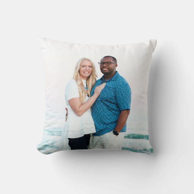Demarco fam photo - double sided throw pillow (Front)
