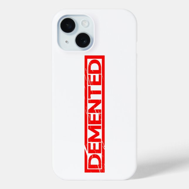 Demented Stamp Case-Mate iPhone Case (Back)