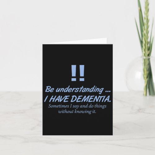 Dementia Alzheimerheimer Warrior Patients Brain Di Card