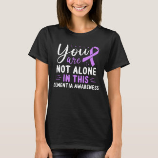 Dementia Awareness Purple Ribbon T-Shirt