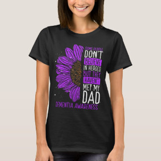 Dementia Awareness Ribbon Dad Warrior T-Shirt