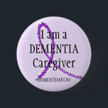 Dementia Caregiver Button<br><div class="desc">Share with the world that you are a dementia caregiver.</div>