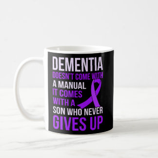 Dementia Comes With A Son Alzheimer's Awareness Gr Coffee Mug