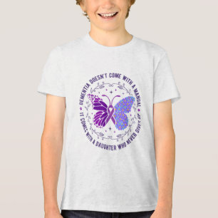 Dementia Doesnt Come With A Manual Heimers Awarene Tri-Blend Shirt