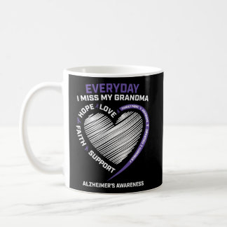 Dementia Gifts Purple In Memory Grandma Alzheimers Coffee Mug