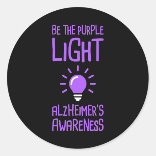 Dementia Heimer Disease Awareness 1  Classic Round Sticker