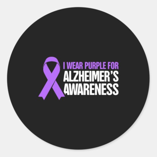 Dementia Heimer Disease Awareness 3  Classic Round Sticker