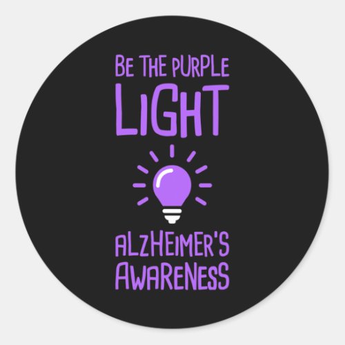 Dementia Heimer Disease Awareness 6  Classic Round Sticker