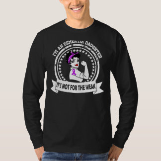 Dementia I'm An Dementia Daughter Purple Ribbon T-Shirt
