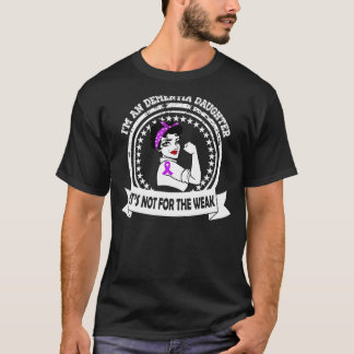 Dementia I'm An Dementia Daughter Purple Ribbon T-Shirt