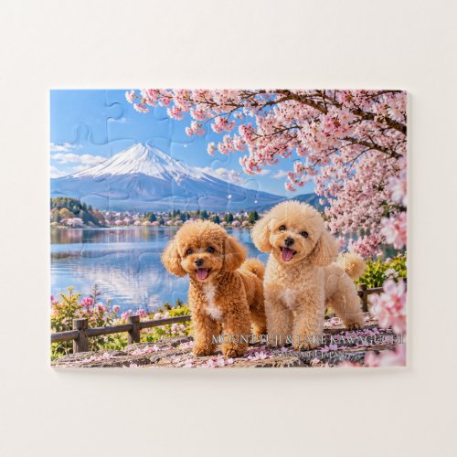 Dementia Puzzle, 30 Pieces, Toy Poodles at Mt. Fuj Jigsaw Puzzle
