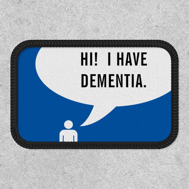 DEMENTIA speech bubble Patch (Front)