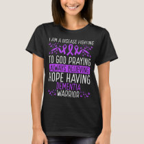 Dementia Warrior Alzheimers Awareness Ribbon T-Shirt