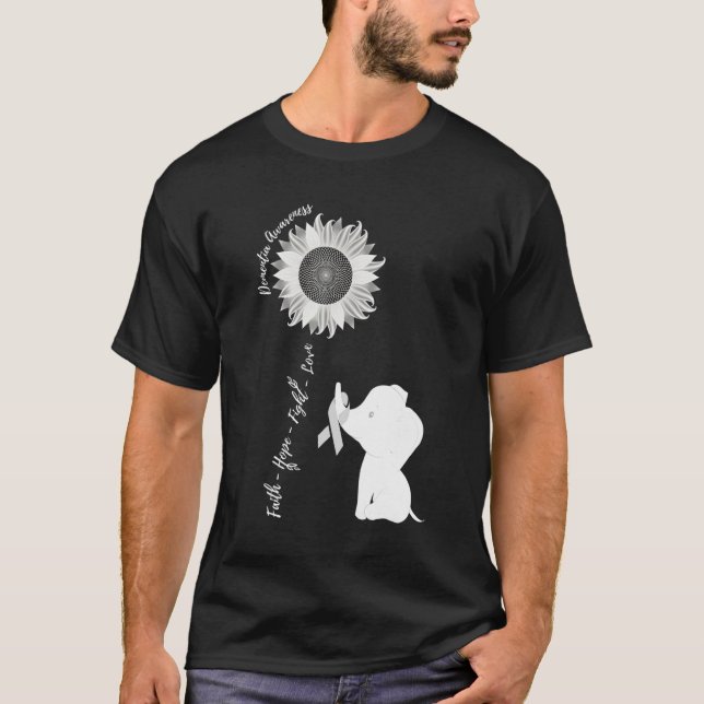 Dementia With Lewy Bodies Awareness Brain Disease  T-Shirt (Front)