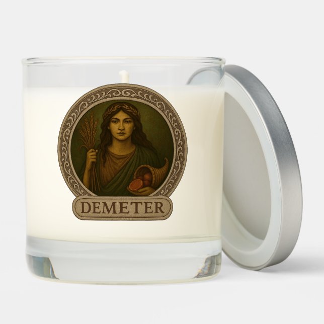 Demeter Deity Candle – Goddess of the Harvest (Lid)