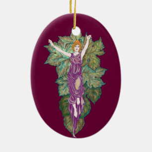 Demeter mother-goddess ceramic ornament