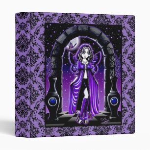 "Demi" Gothic Blue Butterfly Fairy Art Binder