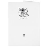 "Demi" Gothic Blue Butterfly Fairy Art Card (Back)