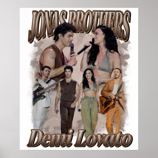 Demi Lovato Jonas Brother Poster (Front)